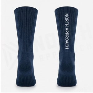 Chaussettes de sport respirantes bleues à motif géométrique pour adultes – Collection Printemps - Product Image 2