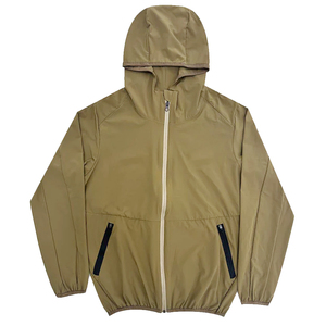 Veste coupe-vent légère personnalisée 2024, imperméable, pour homme, fine, à capuche, vêtements de sport d'extérieur, coupe-vent, décontractée, protection solaire - Product Image 3