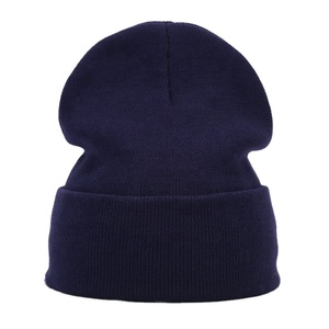 Gorro de punto de invierno unisex al por mayor gorro grande con impresión personalizada gorro de esquí de calavera con puños de alta calidad - Product Image 6
