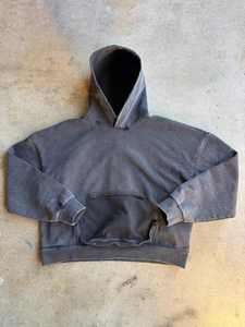 เสื้อฮู้ดดี้โอเวอร์ไซส์ผู้ชาย ผ้าฝ้าย 100% เฟรนช์เทอร์รี่ ซักแล้ว สีพื้น ลำลอง สวมหัว ไม่เป็นขุย มีกระเป๋า - Product Image 3