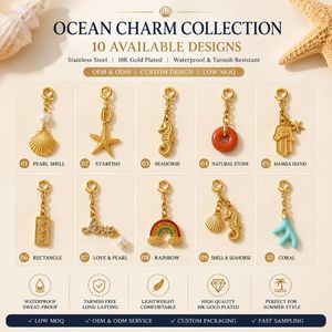 Waterproof Tarnish Free Luxury Jewelry Pendants for Bikini Bag Necklace Decoration, custom gold bikini charm pendant - Product Image 4
