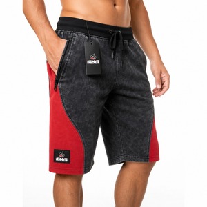 Pantalones Cortos Deportivos para Hombre, Estilo Casual, Lavado Ácido, de Algodón, para Gimnasio, Entrenamiento, Correr, con Cintura Elástica y Bolsillos - Product Image 4