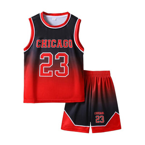 Camisetas de Baloncesto 23 #   Camiseta Deportiva para Niños y Jóvenes, Jersey para Niños y Niñas, Conjunto de Uniforme de Baloncesto con Degradado, de 6 a 16 Años - Product Image 1