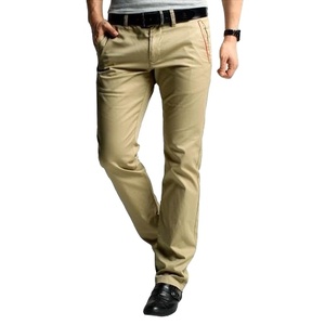 Pantalones chinos de marca personalizada de alta calidad para hombre, Pantalones chinos de algodón de primera calidad a precio barato con logotipo personalizado y color para invierno y primavera - Product Image 2