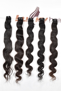 ผมต่อแบบอินเดีย บอดี้เวฟ เวอร์จิ้น เรมี่ แท้ 100%  แบบดับเบิ้ลดรอว์น สีธรรมชาติ ปลายหนา  ทอแบบดับเบิ้ลเวฟท์ด้วยเครื่องจักร น้ำหนัก 100 กรัม - Product Image 6