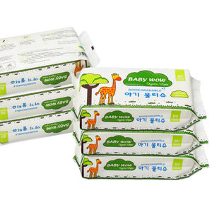 Lingettes humides écologiques pour adultes, 80 unités, en <span class=keywords><strong>tissu</strong></span> non tissé, jetables dans les toilettes, parfumées, pour le nettoyage domestique, OEM ODM - Product Image 1