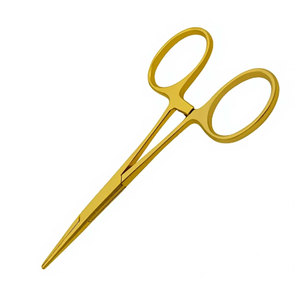 Pinzas Hemostáticas Halstead Premium Rectas con Mango Dorado de 5 Pulgadas, Abrazaderas de Bloqueo de Carburo de Tungsteno, Acero Inoxidable Quirúrgico - Product Image 5