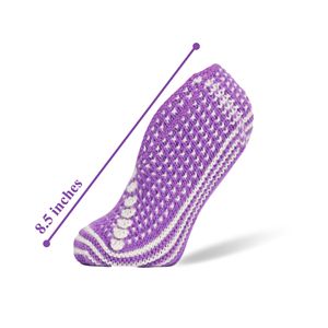 Calzini Pantofole da Donna Lavorati a Mano all'Uncinetto, Morbidi e Caldi, Design Vintage, 1 Paio per Uso Domestico - Product Image 4