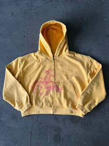 Nesta Sports – Sweat à capuche imprimé en maille polyester-coton de haute qualité, délavé à l'acide, style vintage oversize, collection High Street - Product Image 2