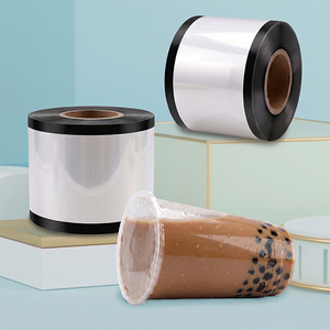 KEIFU Custom Printed Transparent 90/95mm Leak Proof PET Cup Sealer Film 350M Length OEM/ODM Beverage for <b>Bubble</b> Tea Coffee Juice - Product Image 6