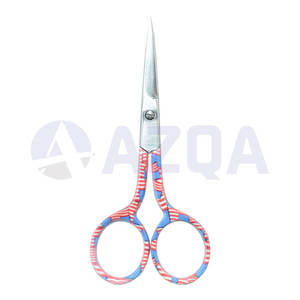 Ciseaux à broder en acier inoxydable couleur personnalisée en gros avec poignée imprimée, mini coupe-fil, outil de couture et de loisirs créatifs - Product Image 4