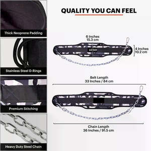 Cinturón de Compresión Premium de Cuero con Cadena de Acero, Accesorio Profesional para Gimnasio, Entrenamiento de Levantamiento de Pesas, Ajustable - Product Image 4