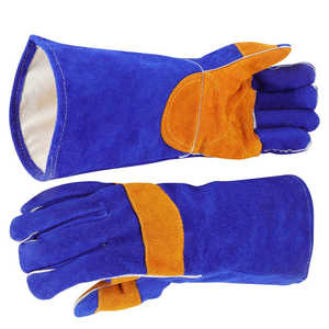 Best Hot Selling Extreme Heat Resistant Welder Working <b>Gloves</b> Top Quality Breathable Leather Welding Work Safety <b>Gloves</b> - Product Image 3