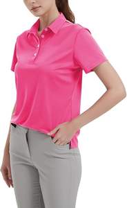 Camisetas Polo de Algodón Lisas Casuales de Verano para Mujer con Cuello Alto y Mangas Largas - Product Image 4