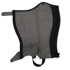 Custom Genuine Leather <b>Half</b> <b>Chaps</b> Flexible Side Elastic Equestrian Riding Gaiters Durable Horse <b>Chaps</b> LHC-0070 - Product Image 6