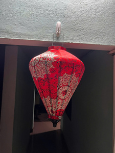Lanterne cylindrique en bambou et soie tissée à la main, thème asiatique, éclairage de restaurant, fournisseur en gros, Vietnam - Product Image 2