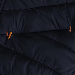 Men's Casual Lightweight Winter <b>Coat</b> Oversize Puffer Jacket Stand Collar Hood Solid Color Polyester Outerwear for Outdoor Warmth - Product Image 3