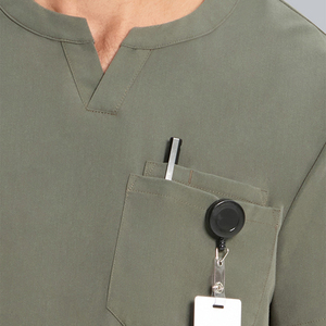 Conjunto de Uniformes Médicos Personalizados para Hombre, Material Spandex, Tela Tejida, Suave y Cómoda, Uniforme de Enfermero, Uniforme Médico Masculino para Hospital - Product Image 6