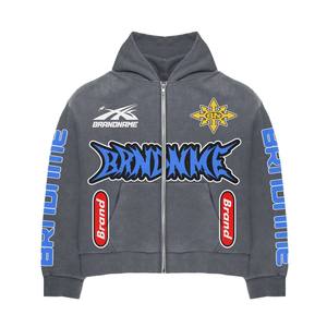 Nuevo Conjunto Deportivo de Invierno para Hombre, 2 Piezas, con Cierre, Logotipo Personalizado, Informal, para Correr, Ropa Deportiva Urbana - Product Image 4