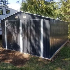 Garage in Metallo TMG MS1320A da 240 mq, 13FT X 20FT, Doppie Porte Frontali, Altezza Massima 7FT 9", Telaio Porta Laterale in Lega PVC - Product Image 5