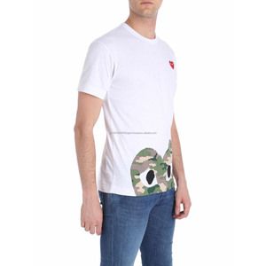 T-shirts à manches courtes en coton et fibre de bambou pour hommes, col rond, logo personnalisé sur le devant, tie-dye, écologiques, respirants, anti-rétrécissement, coupe classique - Product Image 2