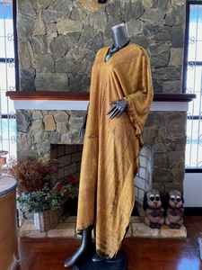 Robe Kaftan en Rayonne Shibori Bleach Tie Dye Style Japonais Grande Taille pour la Plage et les Loisirs - Product Image 4