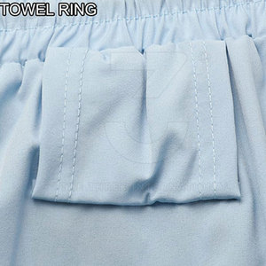 Durable Reinforced Stitching Knitted Eco-Friendly Quick Dry Breathable Solid Casual <b>Mid</b> Men Gym Shorts Drawstring Closure Heavy - Product Image 6