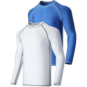 <b>Men's</b> Rash Guard Long Sleeve <b>Compression</b> <b>Shirt</b> BJJ MMA Training Surf Breathable Quick Dry UPF50+ Anti-Chafe Eco-Friendly - Product Image 1