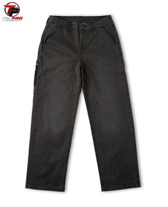 Tri Pro <b>Men's</b> <b>Black</b> <b>Cargo</b> <b>Pants</b> Regular Fit Midweight Cotton Denim Casual Straight Leg With Zipper Pockets Autumn Style - Product Image 1