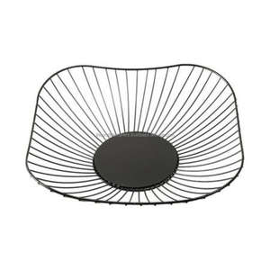 Panier à fruits de stockage domestique Enduit noir Panier de service à légumes de qualité durable Ustensiles de cuisine Excellent grand panier et support - Product Image 5