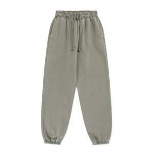 Pantalon en coton pour homme sur mesure, tissu sergé extensible de qualité supérieure, coupe droite, taille confortable et style de marque - Product Image 1