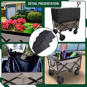 Carrello Pieghevole Portatile 3-in-1 Multiuso, Robusto e Richiudibile per Spiaggia, Campeggio e Spesa - Product Image 5