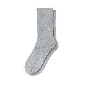 Chaussettes blanches en coton 100 % respirantes, absorbant la transpiration, couleur unie, tricotées, à compression, pour adultes, pour le basketball, saison d'automne - Product Image 3