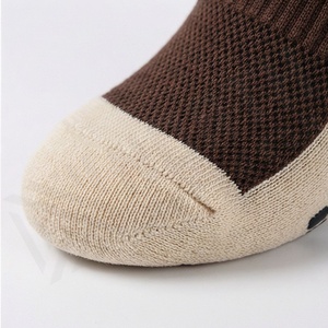 <b>Brown</b> Crew <b>Socks</b> Solid Knitted Breathable Regular Fit Adult Casual Wear - Product Image 6