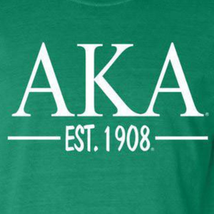 Camiseta de Manga Corta con Letras Griegas Personalizadas AKA, Camiseta Verde de Algodón con Cuello Redondo para Eventos de Hermandades - Product Image 6