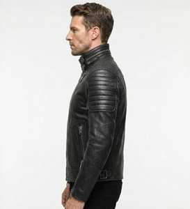 Chaqueta de Cuero para Hombre de Diseño Moderno Juvenil Estilo Americano, Chaqueta de Cuero de Lujo de Alta Calidad con Diseño Personalizado y Bordado a Medida - Product Image 6