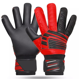Leather Adult Professional Football Goalkeeper Soccer <b>Gloves</b> Anti-Slip <b>Grip</b> Anti-Uv Protection Hook Loop Closure PU Rubber - Product Image 5