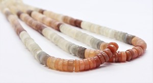 Perles Heishi en Pierre de Lune Naturelle Multicolore, Forme Roue/Pneu, 6-7mm, 16 Pouces, Bijoux par Lakshya Enterprises Rajasthan Inde - Product Image 6