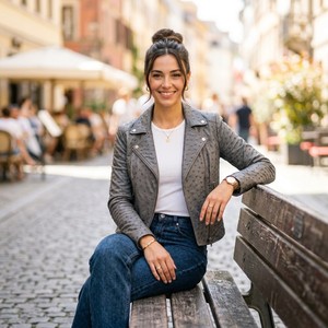 Chaqueta de Motociclista de Cuero Vacuno Repujado, Diseño Acolchado Transpirable y Ecológico, Forro de Seda, Hecha a Mano, Exótica y de Lujo - Product Image 4