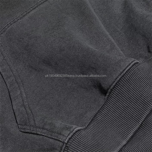 À la mode 600 gsm pull à capuche hommes lourd en détresse gros sweats à capuche surdimensionné pierre vintage lavé sweat à capuche blanc - Product Image 4
