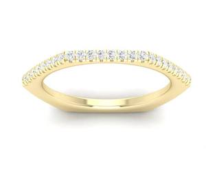 Bague de cocktail unisexe classique AMBER JEWELS T-1024 en or massif 14 carats avec diamant de laboratoire taille marquise serti à griffes, certifié IGI, géométrique - Product Image 1