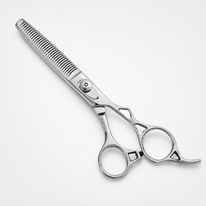 Silver Hair Thinning Scissors Professional Texturizing <b>Shears</b> Stainless Steel Barber Salon Scissors - Product Image 1