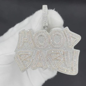 Collar con Colgante de Aro con Circonitas Cúbicas Pavé, Chapado en Oro de 18K, Estilo Hiphop Unisex, Cadena de Caja, Uso Diario - Product Image 4