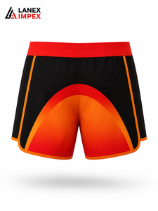 Custom Red Black Orange Men’s <b>Surf</b> Board Shorts Quick Dry Swim Trunks Sublimation Printed Beach Water Sports Shorts OEM ODM - Product Image 3