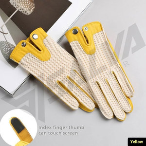 Premium Quality Goat Skin Leather Driving <b>Gloves</b>-Winter Fashion Custom Logo Comfortable & Breathable Unisex Car <b>Gloves</b> - Product Image 6