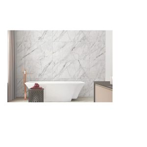 วัสดุก่อสร้างมาใหม่ กระเบื้องปูพื้นพอร์ซเลนเคลือบเงา CARRARA หนา 10 มม. สำหรับตกแต่งภายในห้องครัวและห้องน้ำ - Product Image 1