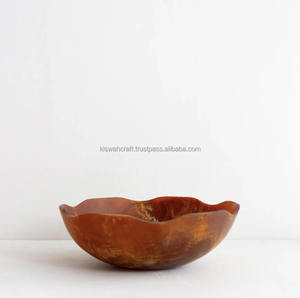 Bol de service bas de luxe en résine polie, style restaurant, écologique, pour aliments, desserts, salades, riz, plat - Product Image 4