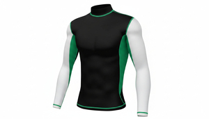 Men Rash Guard Fitness Wear Full Sleeve Breathable Anti-Bacterial Quick Dry Sport Top for Swimming Workout and Gym Training - Product Image 6