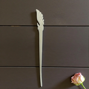 กิ๊บติดผมทำจากกระดูกที่เป็นมิตรกับสิ่งแวดล้อม |   เครื่องประดับผมทำมือ - Product Image 5