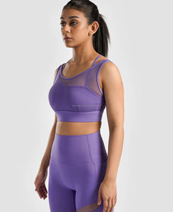 Soutien-gorge de sport sans coutures à maintien élevé personnalisé, qualité supérieure, respirant, personnalisation du logo, maintien moyen, style simple, yoga - Product Image 2